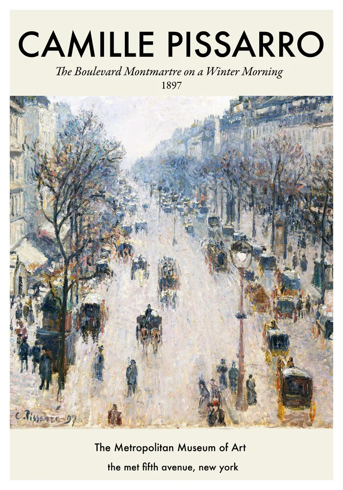 Camille Pissarro Poster - Boulevard Montmartre - Fineart photography by Art Classics