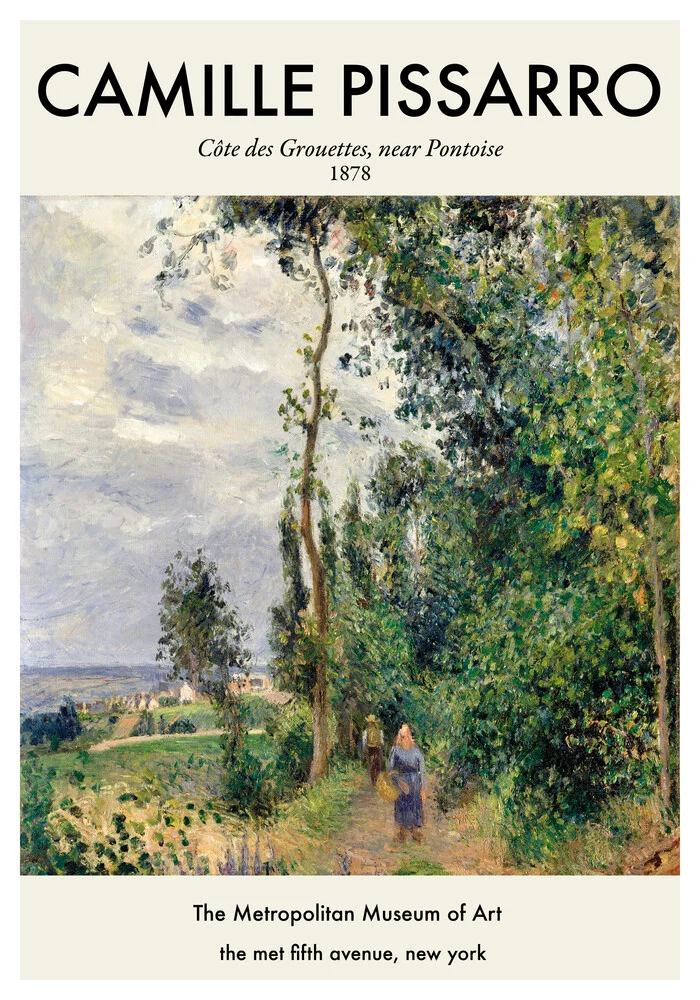 Camille Pissarro - Côte des Grouettes - fotokunst von Art Classics