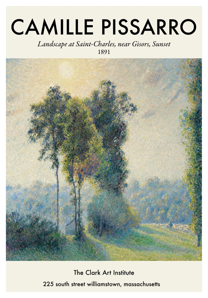Camille Pissarro Poster - Landscape at Saint-Charles - fotokunst von Art Classics