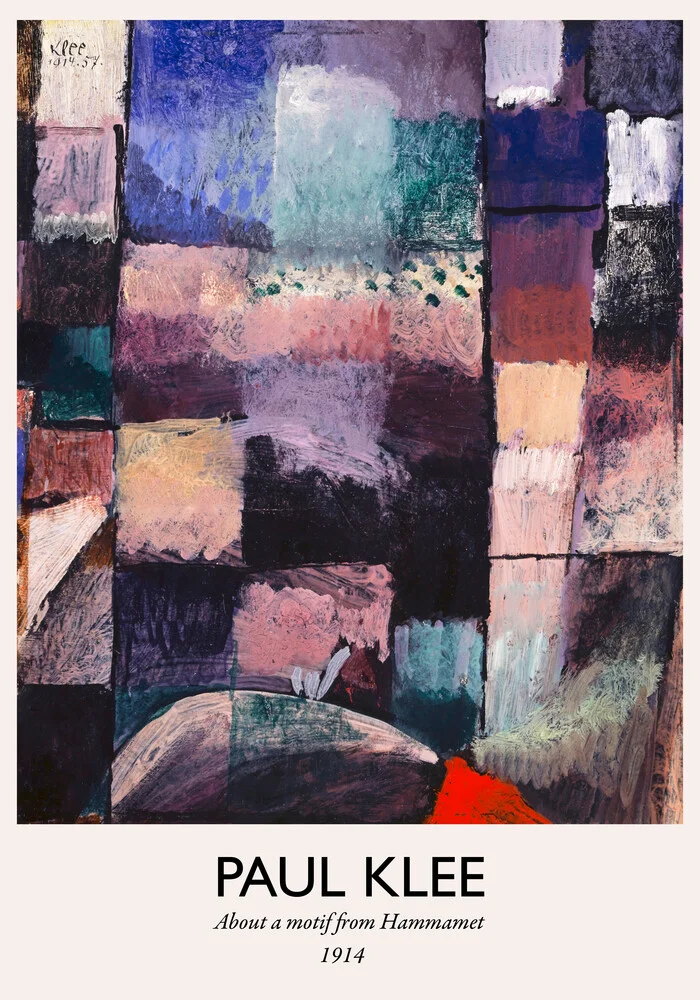 Klee Poster - About a motif from Hammamet - fotokunst von Art Classics