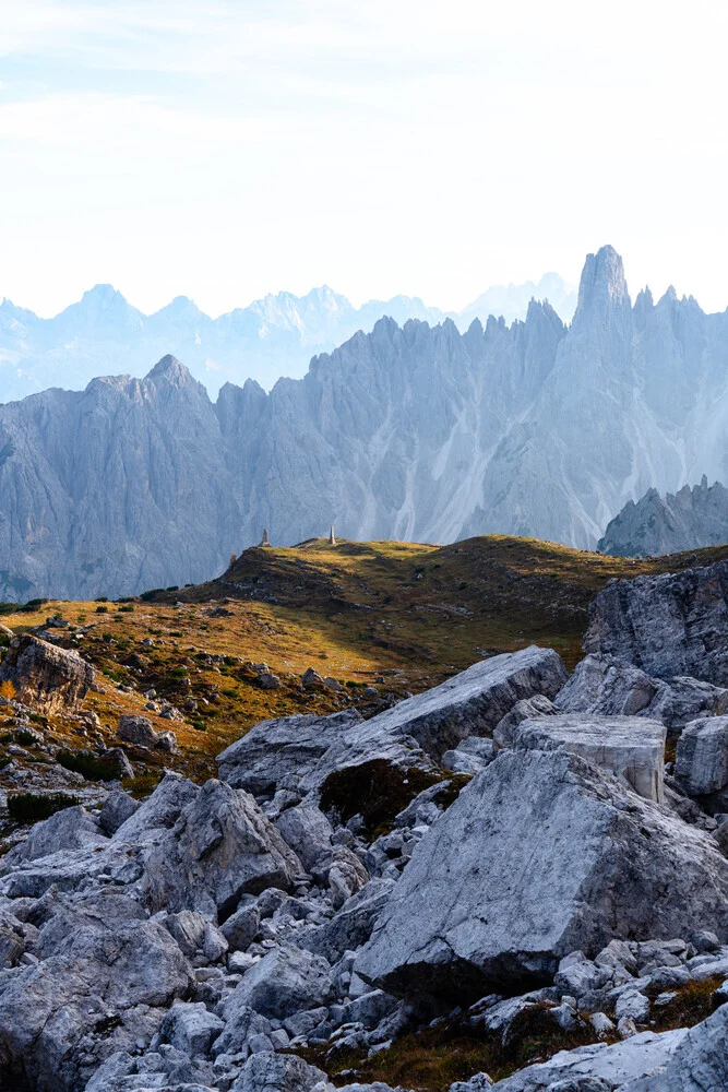 Blick von den Drei Zinnen - fotokunst von Eva Stadler