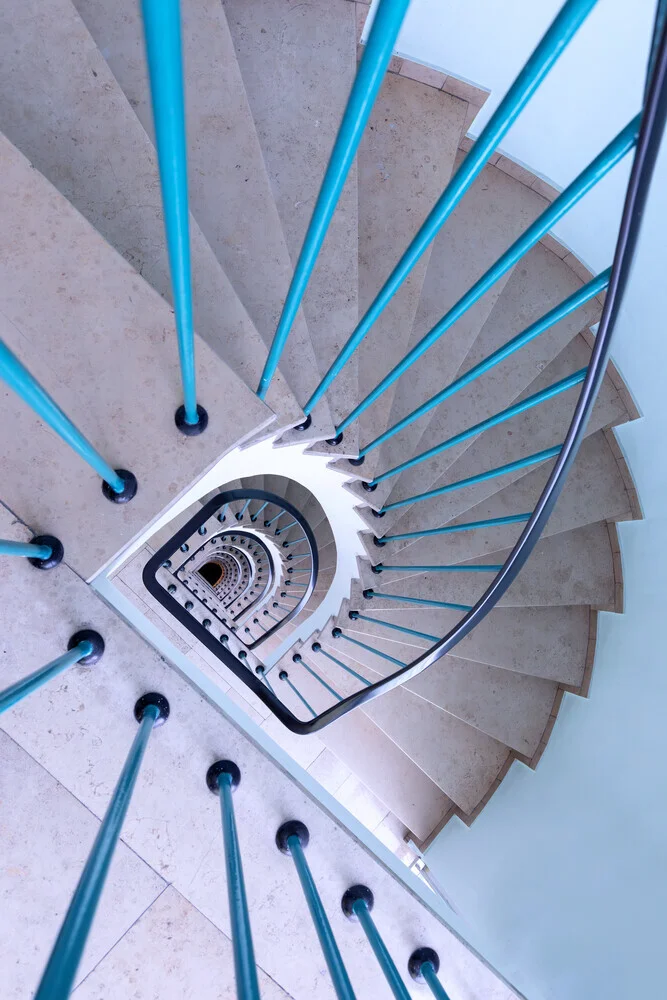 Portrait downstairs with handrail - Fineart photography by Roswitha Schleicher-Schwarz