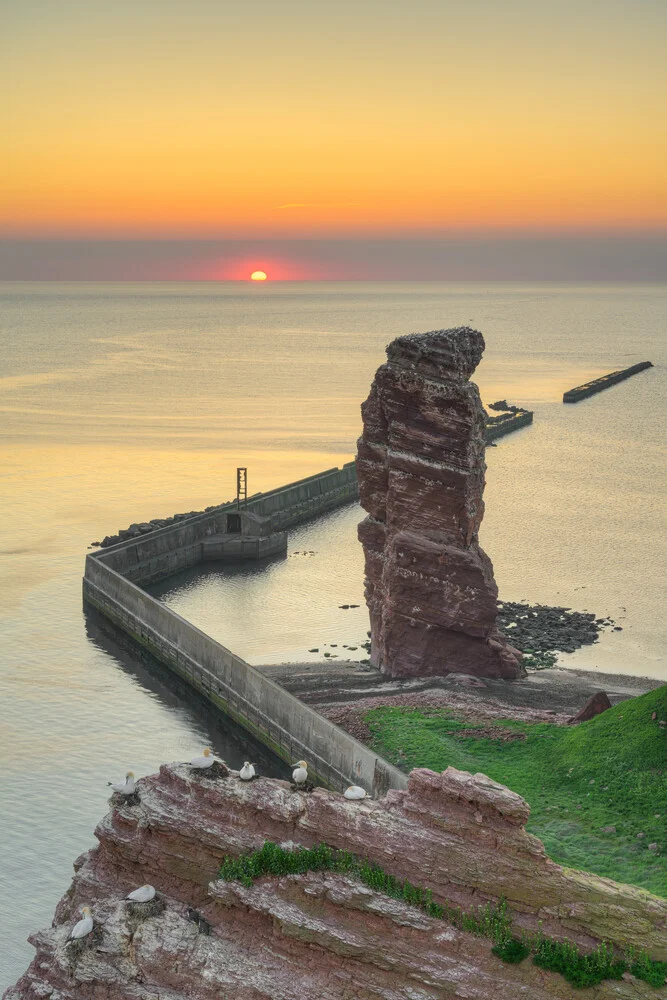View of Lange Anna on Heligoland at sunset - Fineart photography by Michael Valjak