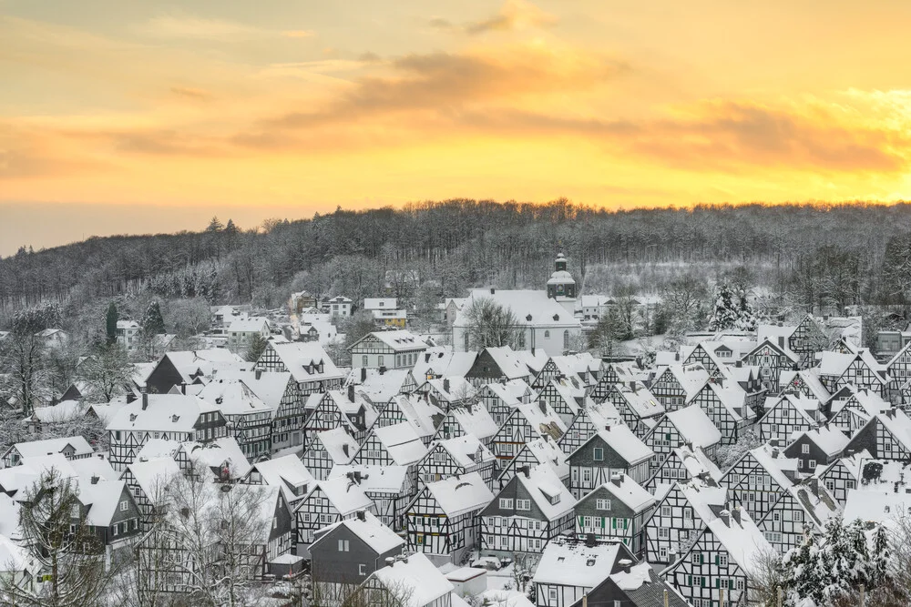 Winter in Freudenberg in Siegerland - Fineart photography by Michael Valjak