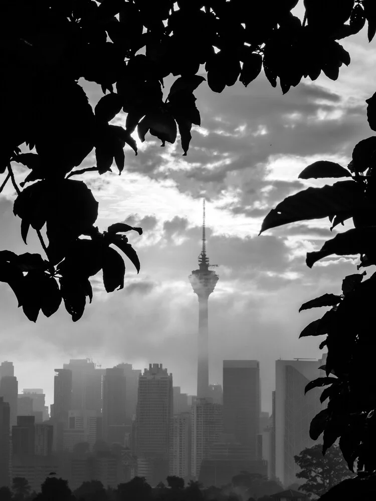 Fotokunst von Christian Janik: TV-Turm umgeben von mystischem Nebel