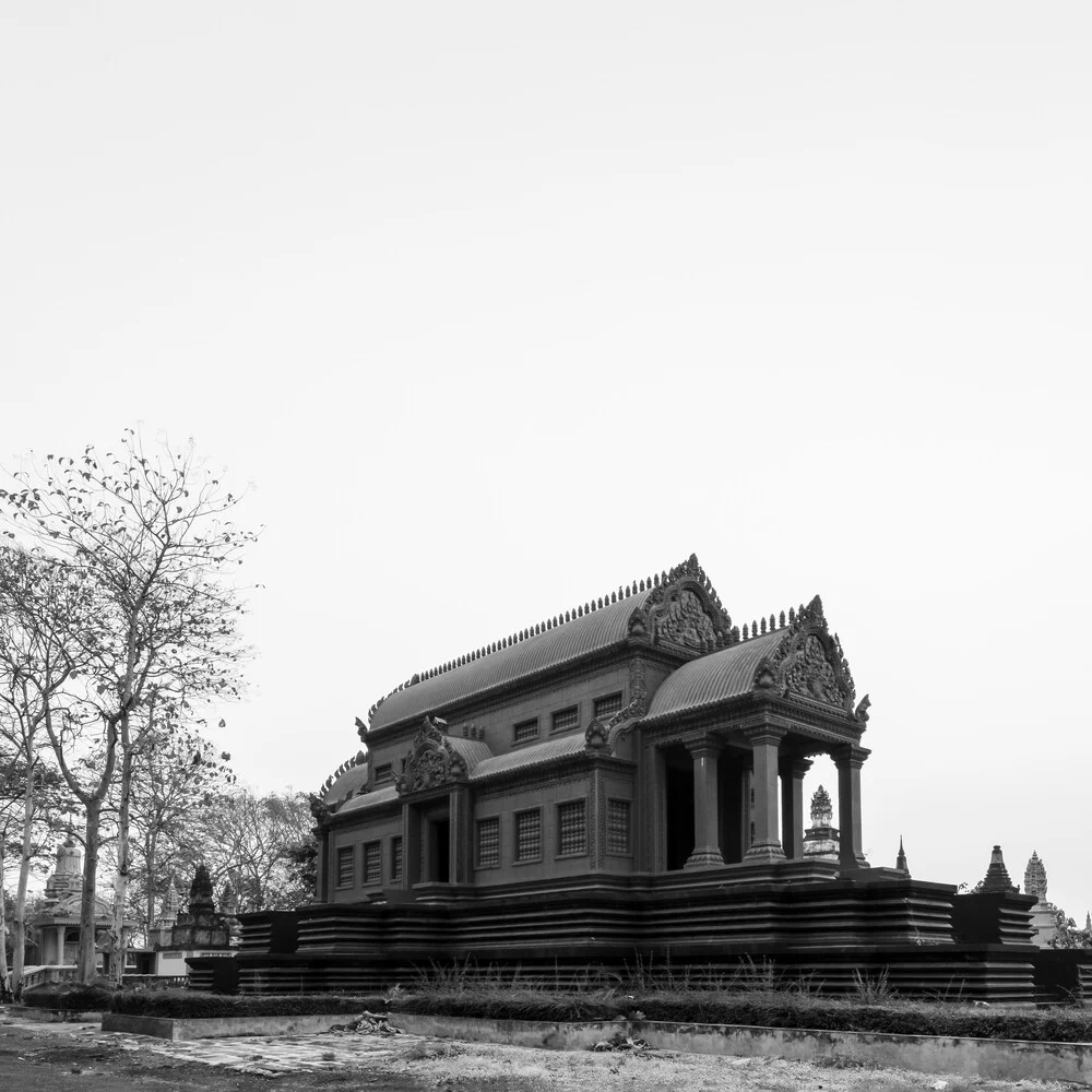 Photo art by Christian Janik: Wat Hanchey temple in Cambodia, serene atmosphere.