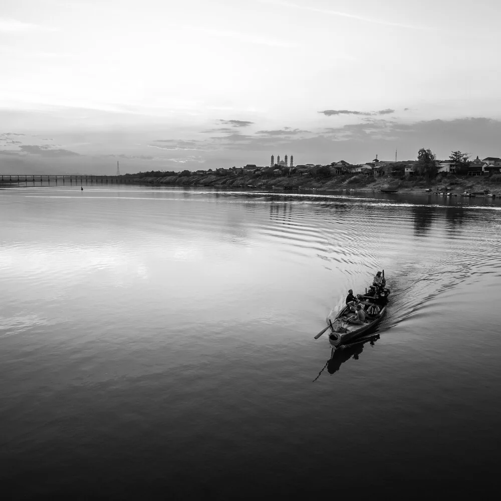 Photo art by Christian Janik: calm view of the Mekong River in Cambodia