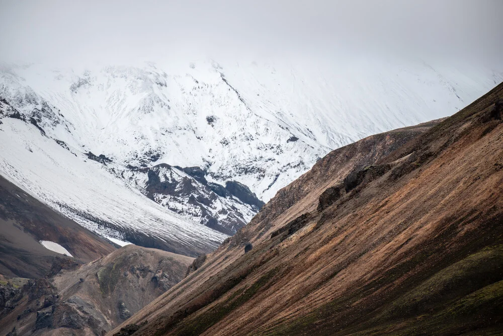 Winter mountains in the highlands near Landmannalaugar, Iceland Posters – wall art by Christian Noah as Poster or Acrylic Glass Print