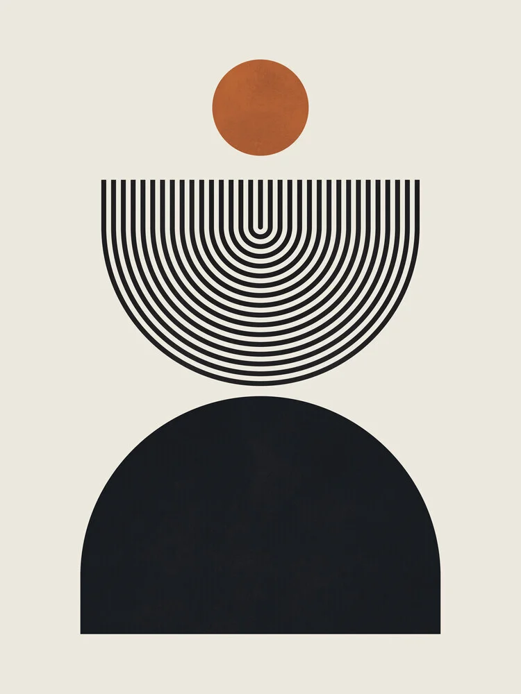 Wandbild 'Lines and circles 2' – Kunst von Vitor Costa als Poster oder Acrylglasbild