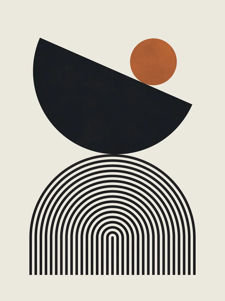Wandbild 'Lines and circles 3' – Kunst von Vitor Costa als Poster oder Acrylglasbild