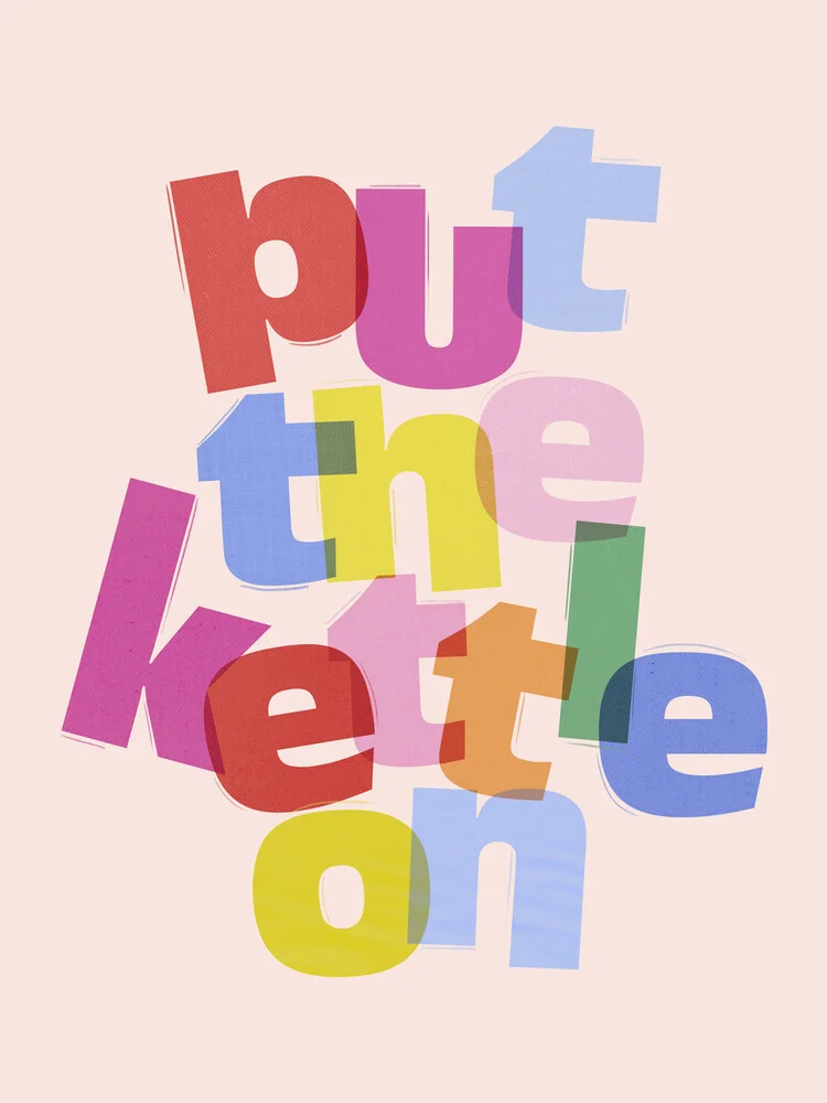 Ania Więcław, Put the Kettle On – Cheerful Kitchen Wall Art - Poland, Europe