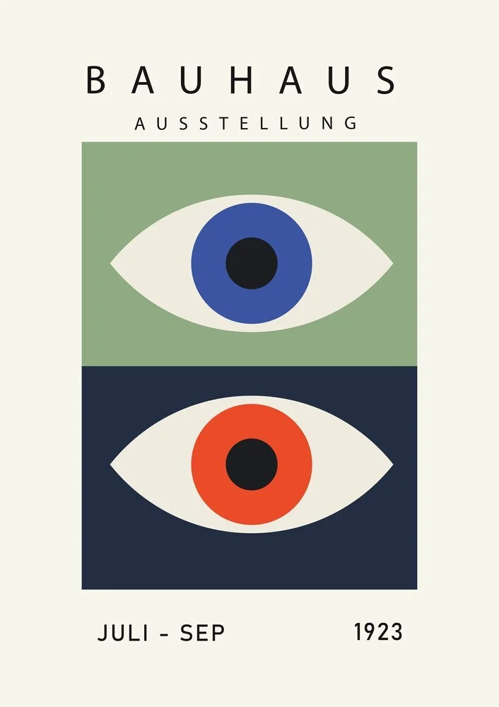 'Bauhaus Eyes 1923 Design Poster' – Wall Art by Bauhaus Collection as Poster or Acrylic Glass Print