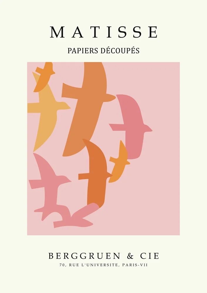 'Matisse - The Cut Outs - Papiers Découpés Print beige-rose' – Wall Art by Art Classics as Poster or Acrylic Glass Print