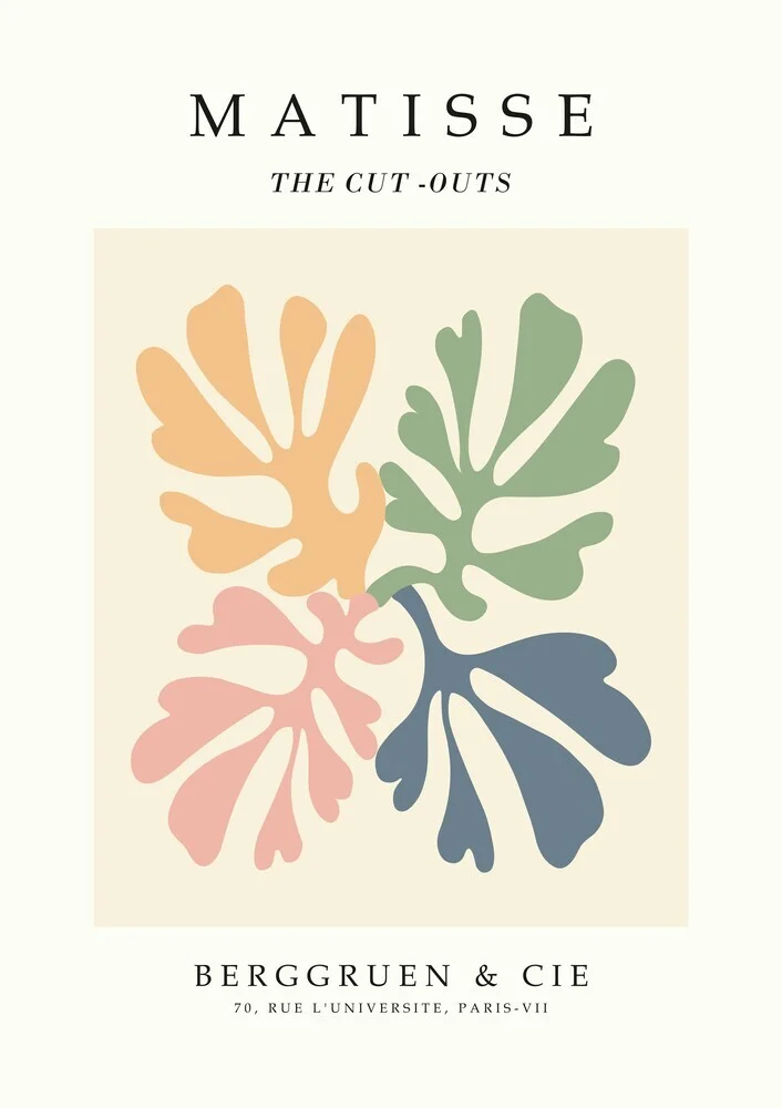 'Henri Matisse - The Cut Outs - Papiers Découpés Print' – Wall Art by Art Classics as Poster or Acrylic Glass Print