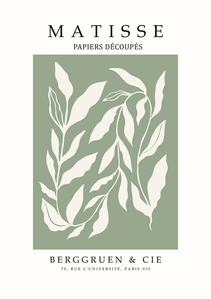 'Matisse Inspired Papiers Découpés Print beige-green' – Wall Art by Art Classics as Poster or Acrylic Glass Print