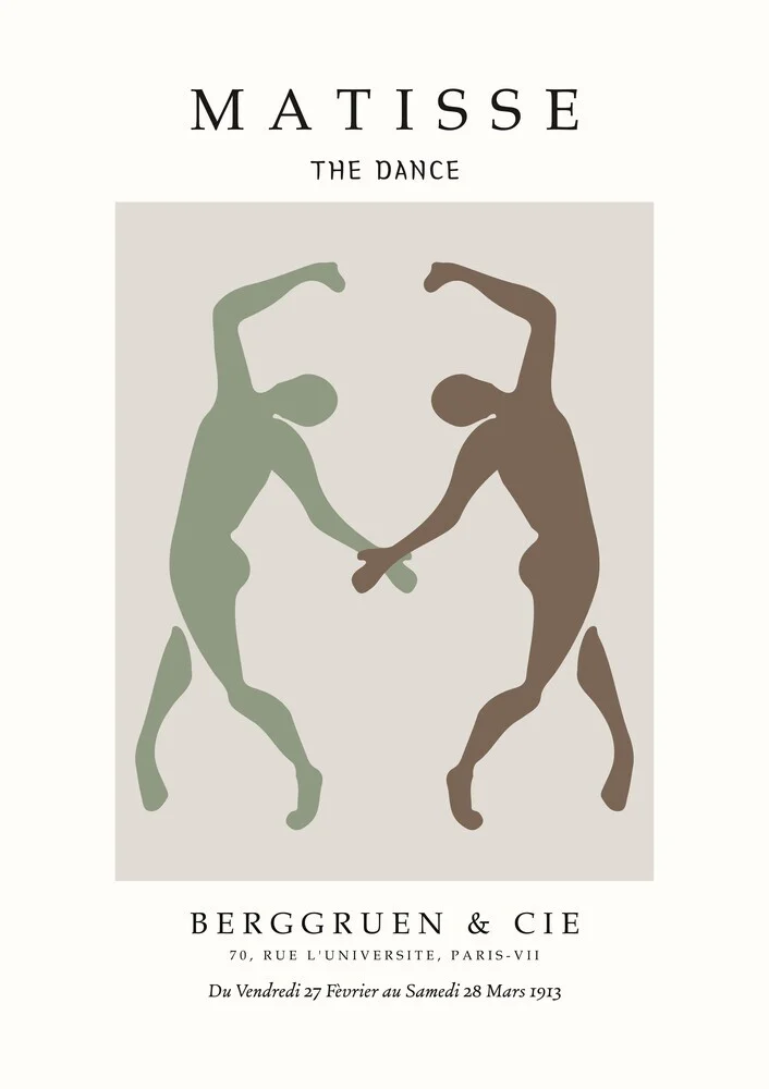 'Matisse - The Dance green-beige' – Wall Art by Art Classics as Poster or Acrylic Glass Print