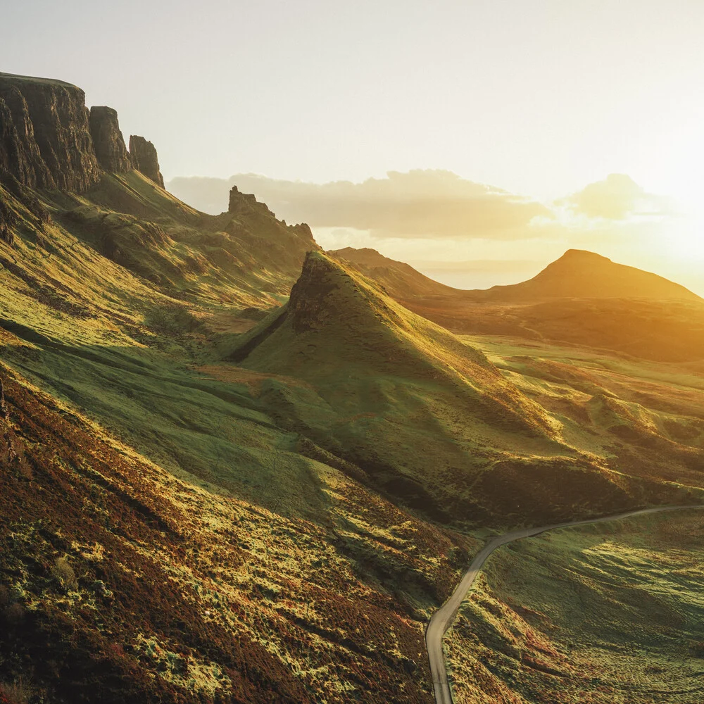 Magic light at Quiraing I, United Kingdom – wall art by Franz Sussbauer as Poster or Acrylic Glass Print