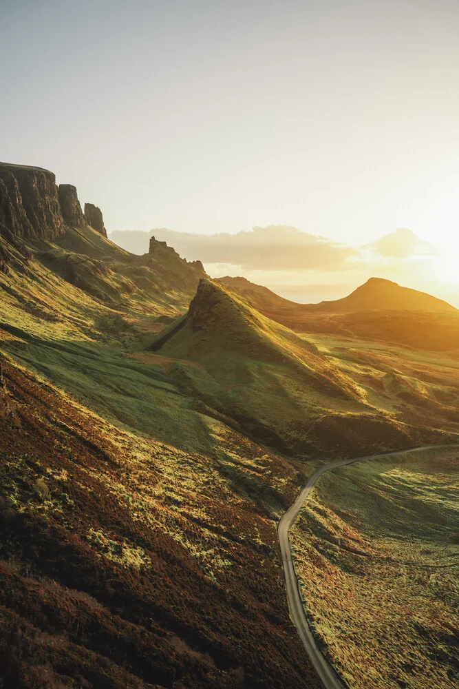 Magic light at Quiraing I, United Kingdom – wall art by Franz Sussbauer as Poster or Acrylic Glass Print