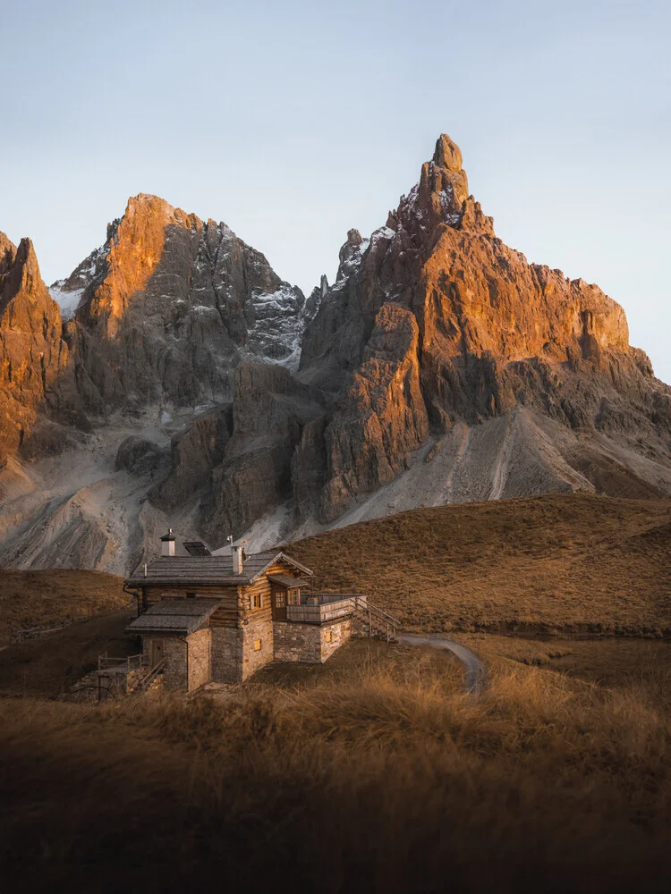 Baita Segantini, Italy, Italien – Fotokunst von Reiner Hofer als Poster oder Acrylglasbild