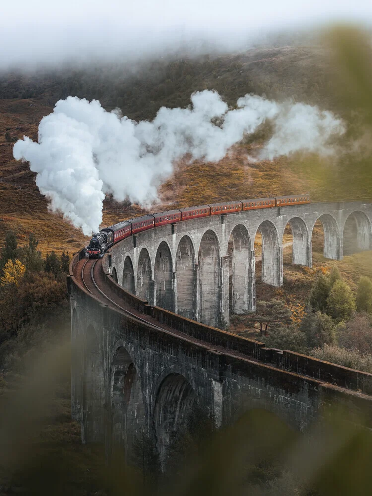 Glenfinnan Viaduct, Schottland, Großbritannien – Fotokunst von Reiner Hofer als Poster oder Acrylglasbild