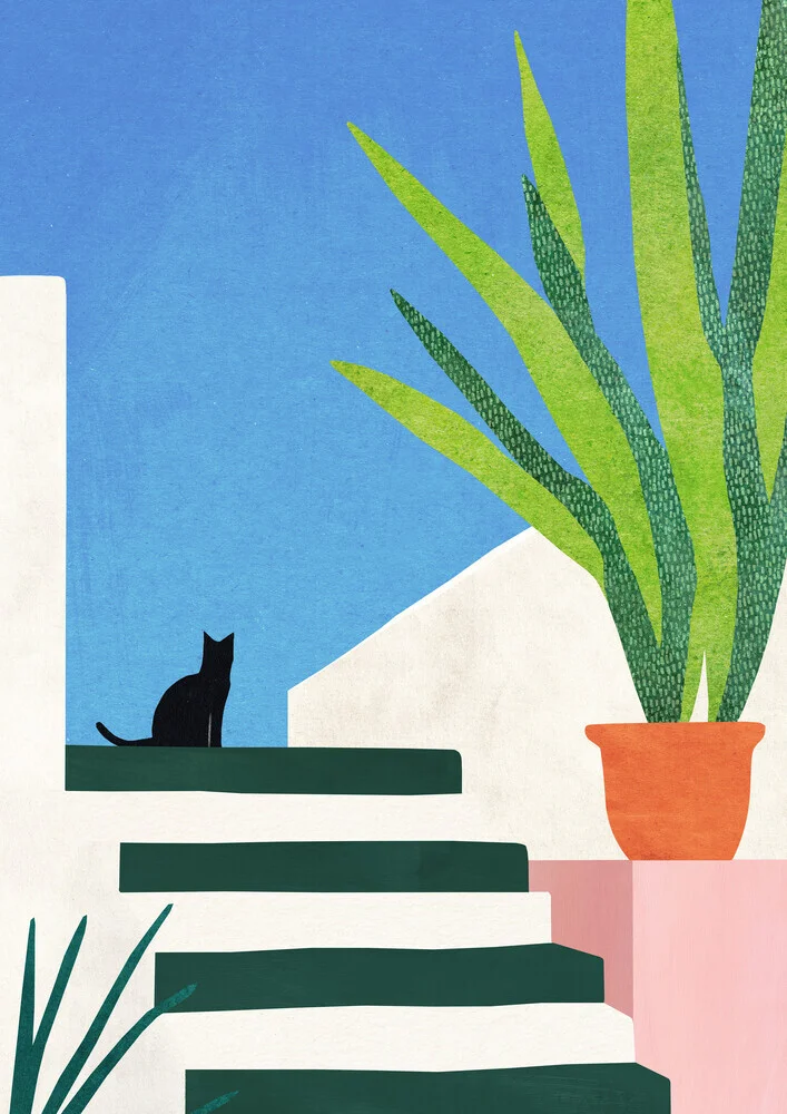 'Cat' – Wall Art by Henry Rivers as Poster or Acrylic Glass Print
