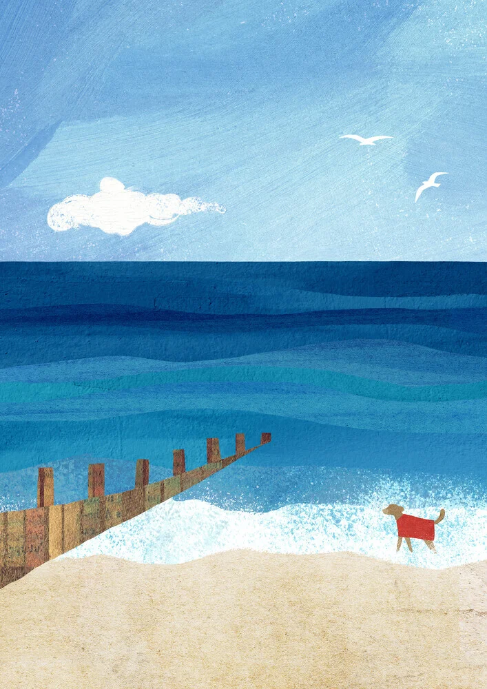 'Dog Walk' – Wall Art by Henry Rivers as Poster or Acrylic Glass Print