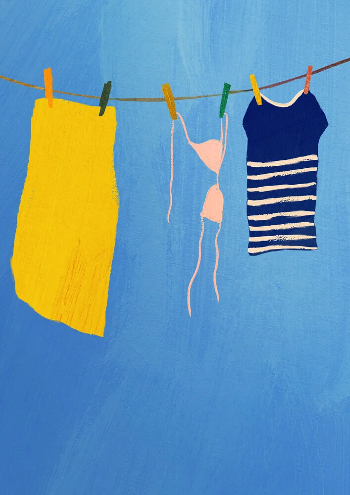 'Laundry' – Wall Art by Henry Rivers as Poster or Acrylic Glass Print