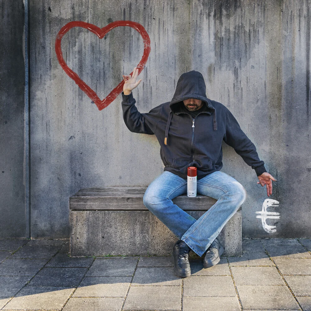 Geld oder Liebe, Deutschland – Fotokunst von Roswitha Schleicher-Schwarz als Poster oder Acrylglasbild