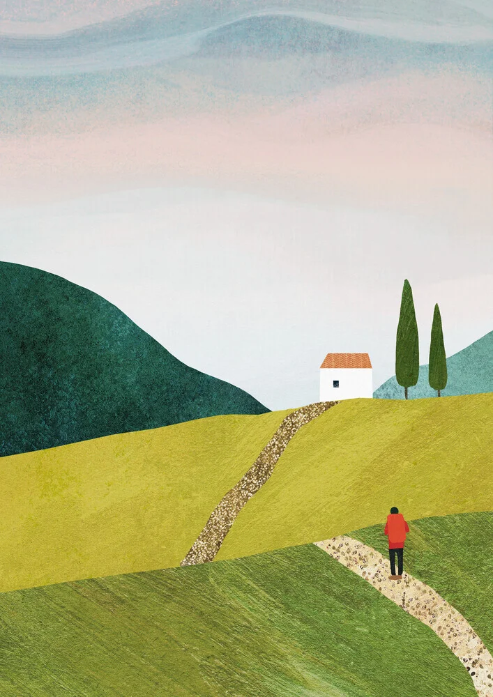 'Walking Home' – Wall Art by Henry Rivers as Poster or Acrylic Glass Print