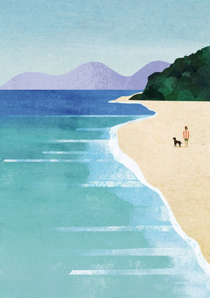 'Beach Girl III' – Wall Art by Henry Rivers as Poster or Acrylic Glass Print