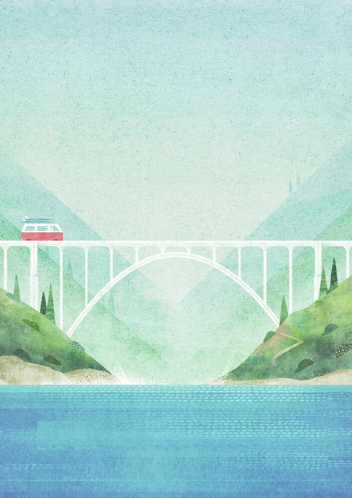 'Big Sur' – Wall Art by Henry Rivers as Poster or Acrylic Glass Print
