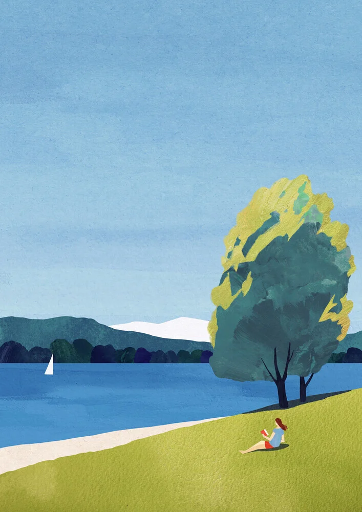 'Am Bodensee' – Wall Art by Henry Rivers as Poster or Acrylic Glass Print