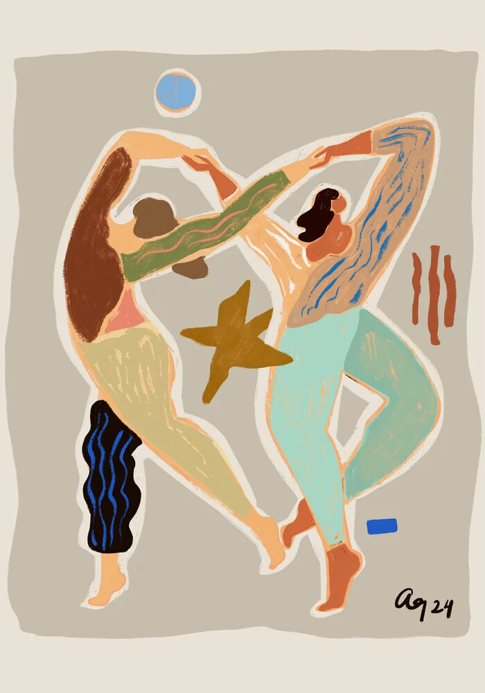 Wandbild 'Infinte Dance' – Kunst von Arty Guava als Poster oder Acrylglasbild