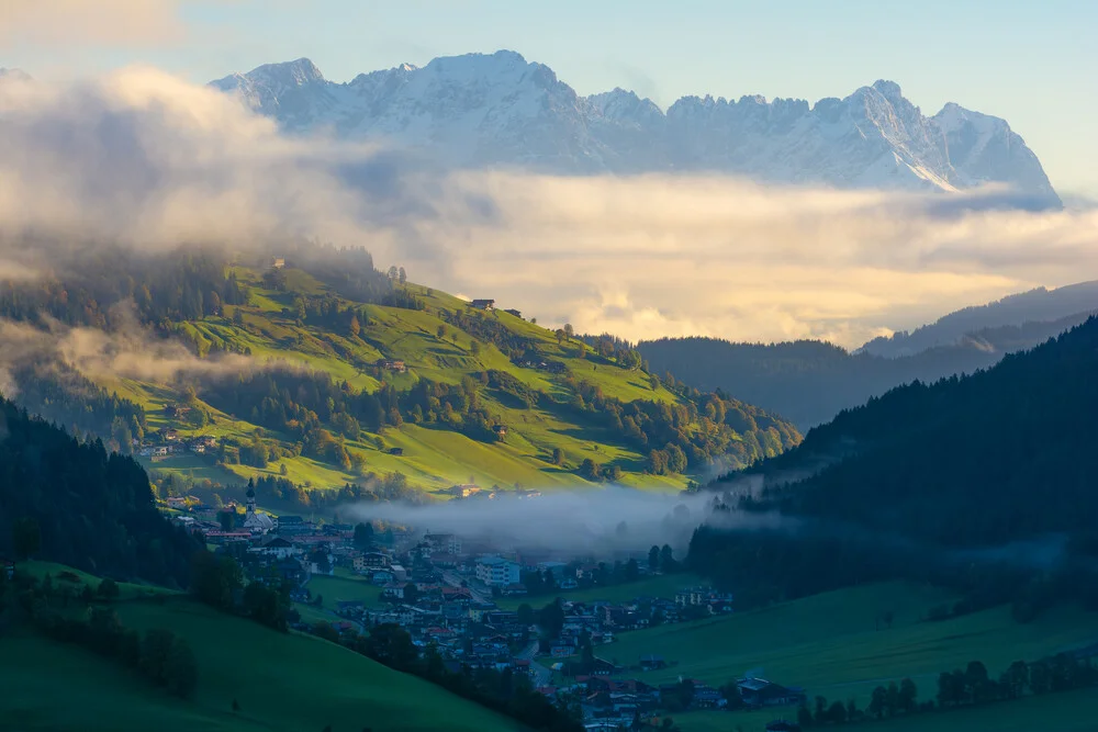 Awakening in the Kaiser Mountains, Austria – wall art by Martin Wasilewski as Poster or Acrylic Glass Print