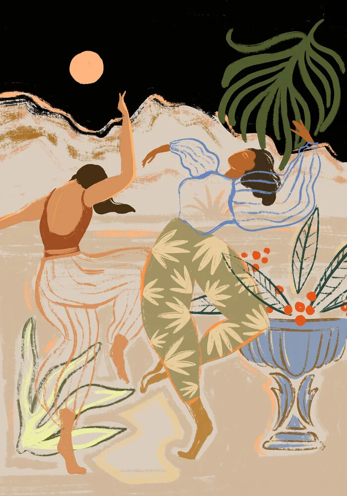 Wandbild 'Moonlight Dance' – Kunst von Arty Guava als Poster oder Acrylglasbild
