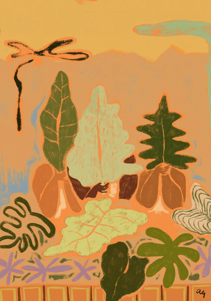 Wandbild 'Sway In The Breeze' – Kunst von Arty Guava als Poster oder Acrylglasbild