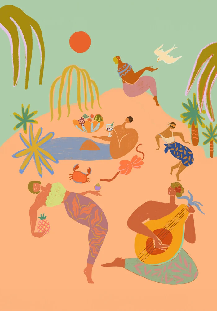 Wandbild 'Vacation' – Kunst von Arty Guava als Poster oder Acrylglasbild