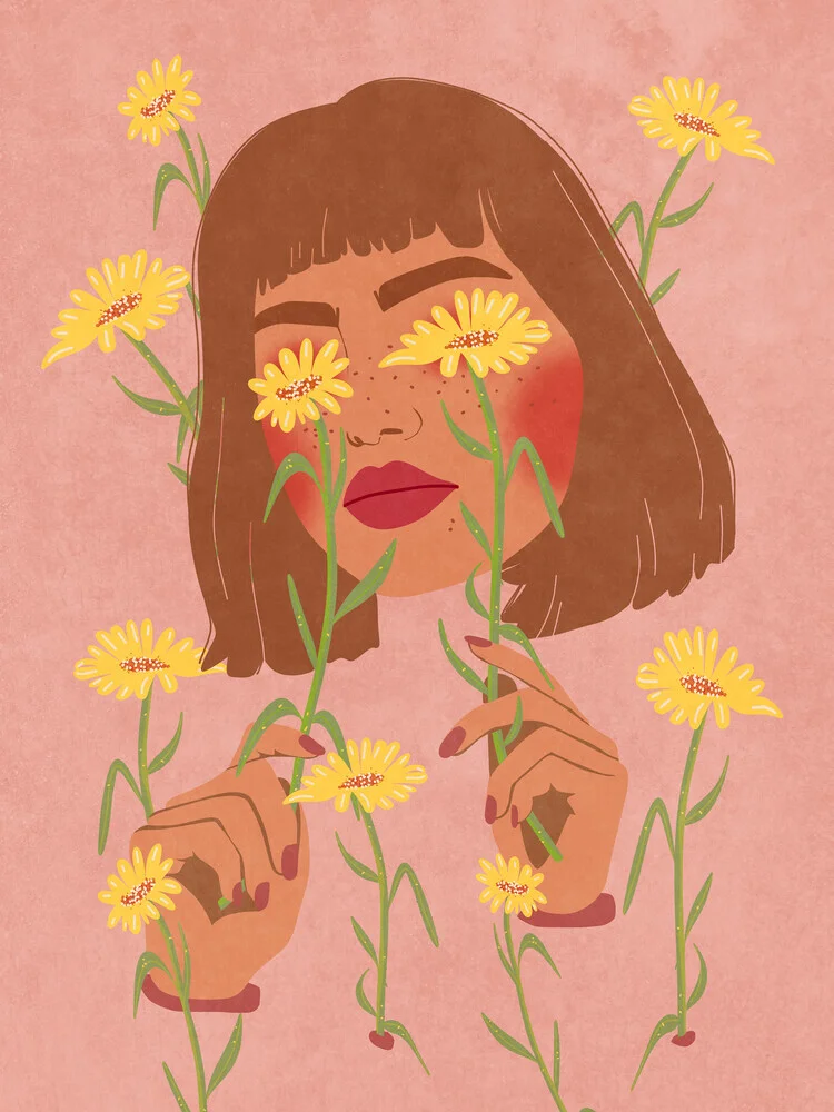 Wandbild 'All I see is Flowers' – Kunst von Raissa Oltmanns als Poster oder Acrylglasbild