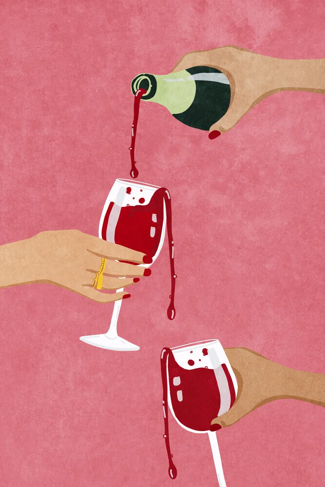 Wandbild 'Cheers girls!' – Kunst von Raissa Oltmanns als Poster oder Acrylglasbild