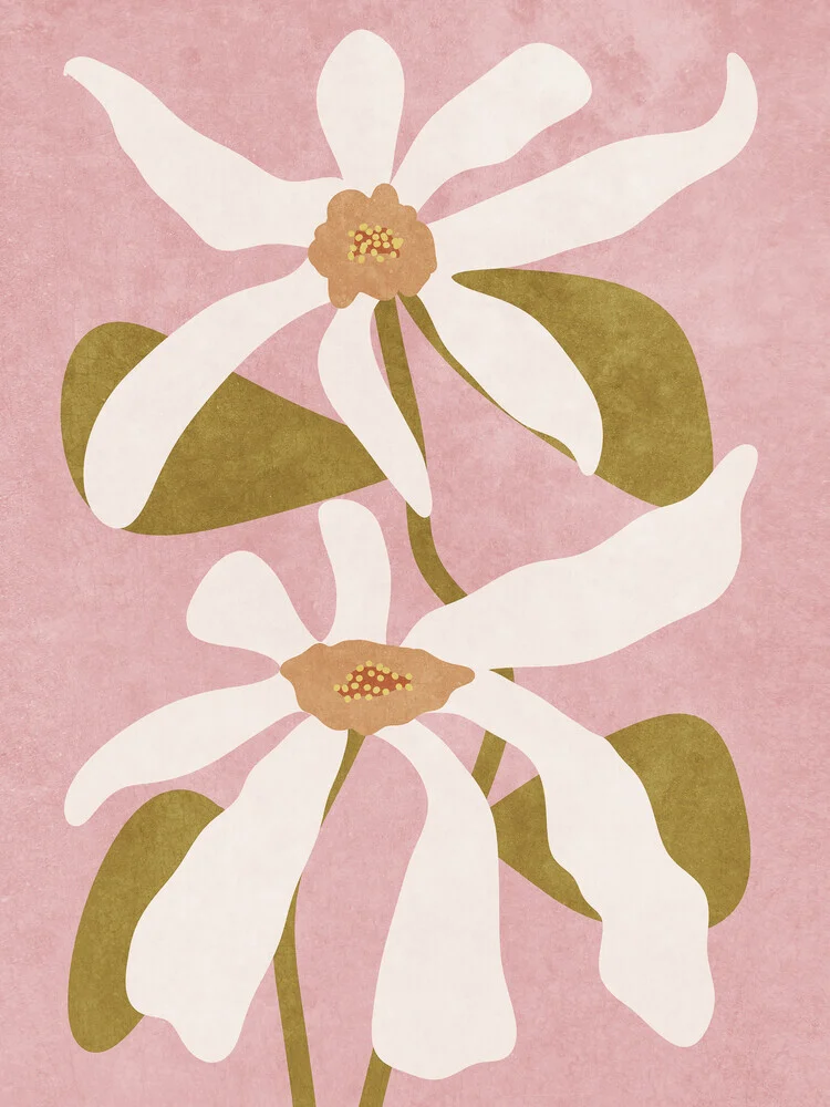 Wandbild 'Abstract Flowers' – Kunst von Raissa Oltmanns als Poster oder Acrylglasbild