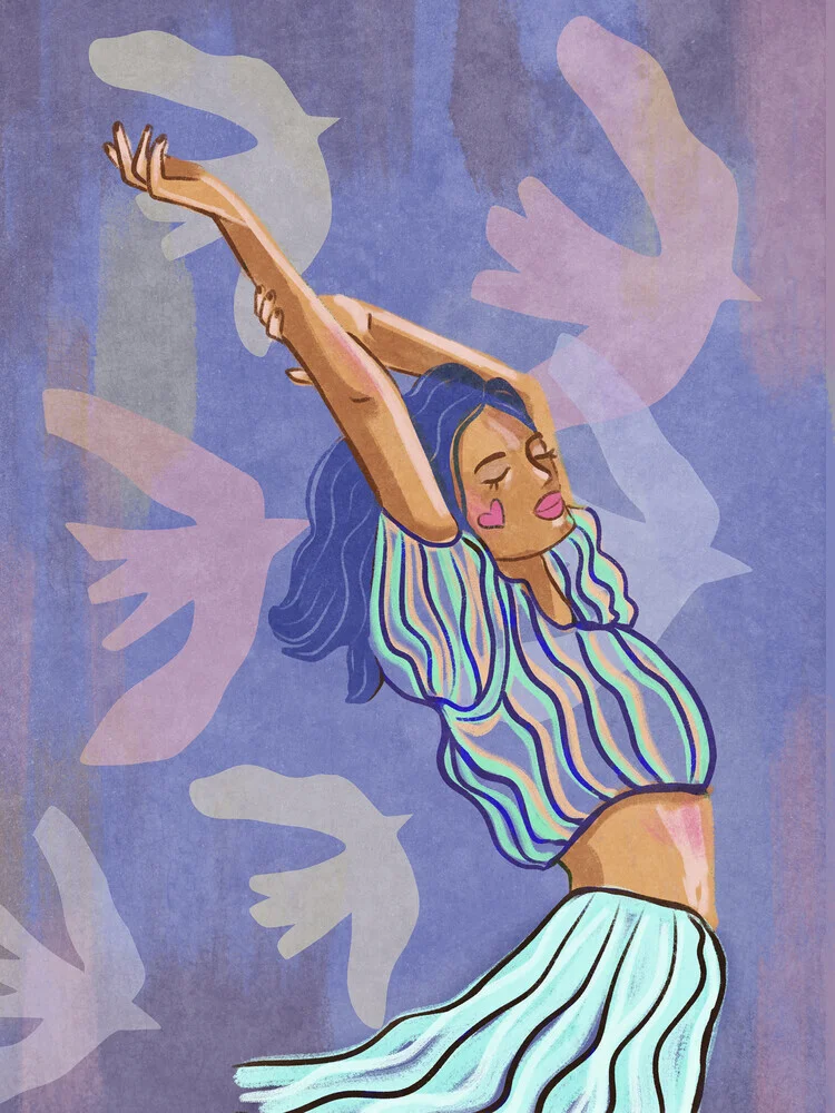 Wandbild 'Darling, but what if you fly?' – Kunst von Raissa Oltmanns als Poster oder Acrylglasbild