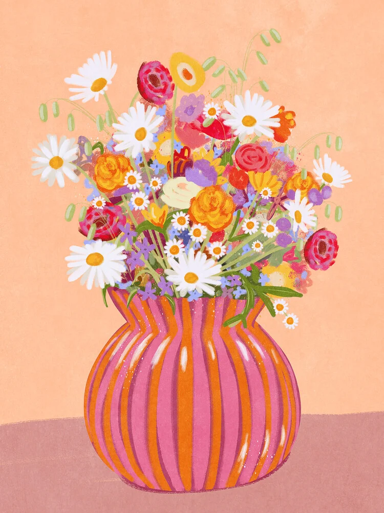 Wandbild 'Nur ein paar schöne Blumen' – Kunst von Raissa Oltmanns als Poster oder Acrylglasbild