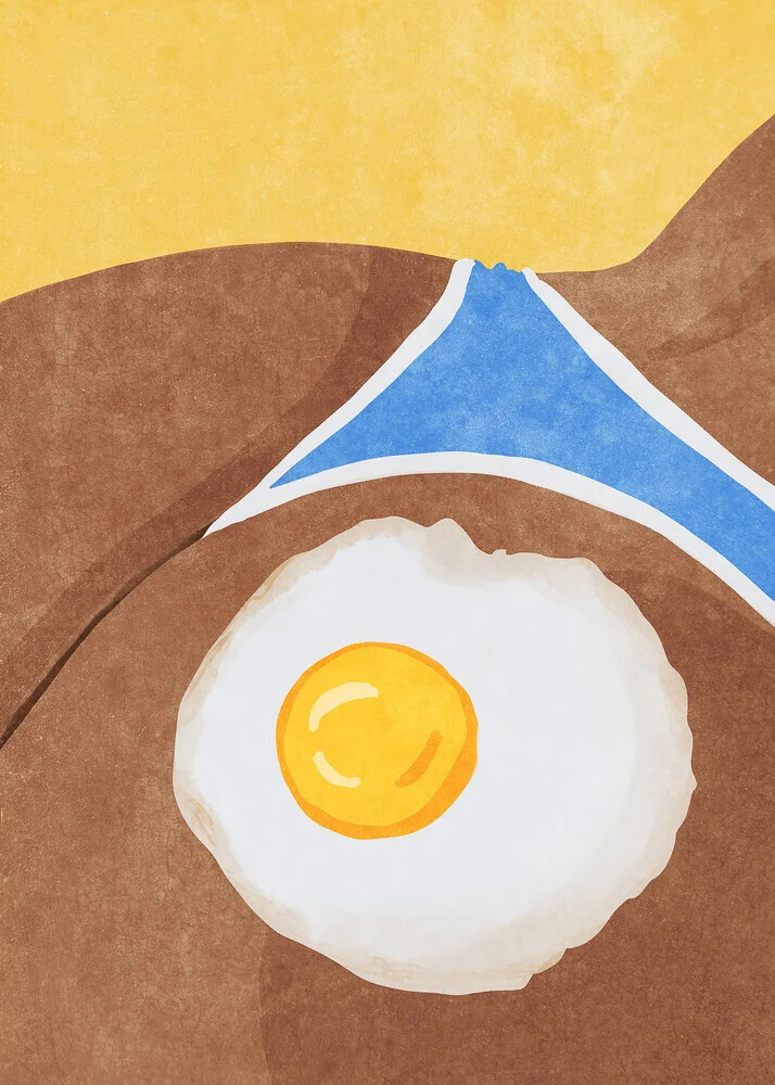 Wandbild 'Hot Fried Egg' – Kunst von Raissa Oltmanns als Poster oder Acrylglasbild