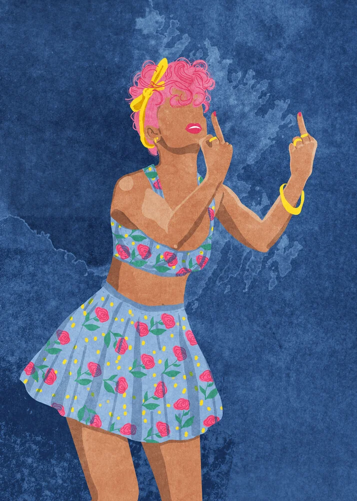 Wandbild 'Not your Girl' – Kunst von Raissa Oltmanns als Poster oder Acrylglasbild