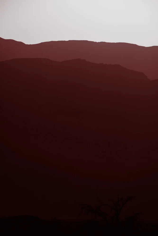 Photo art by Tal Paz-Fridman: serene mountain landscape at sunset