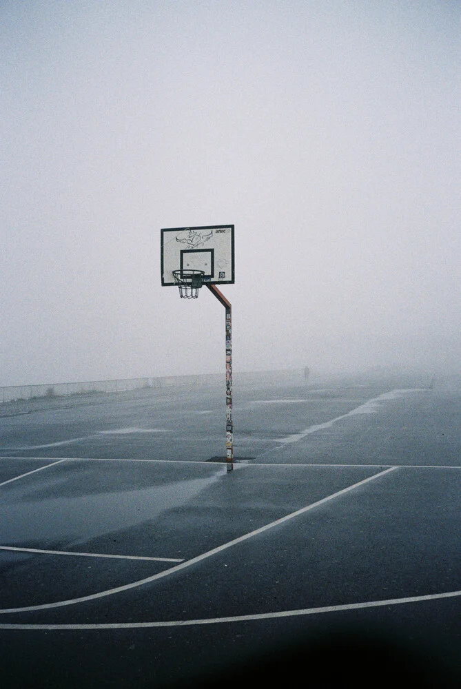 Fotokunst von Ben Hammer: Shaquille O’Neal in einem Basketball-Moment