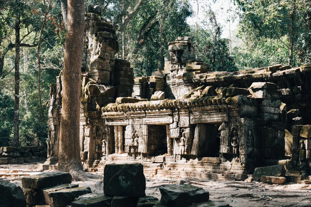 Photo art by Christian Seidenberg: weathered temple in the jungle of Cambodia