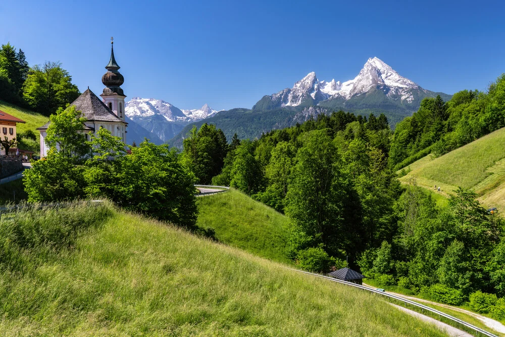 Photo art by Achim Thomae: view of Watzmann in the Bavarian Alps Photo art by Achim Thomae: view of Watzmann in the Bavarian Alps