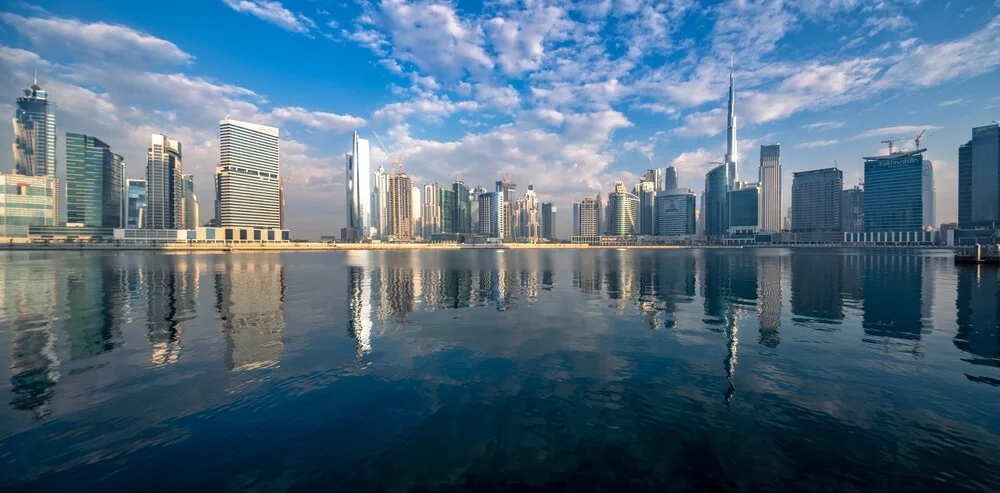 Photo art by Achim Thomae: serene skyline of Business Bay in Dubai