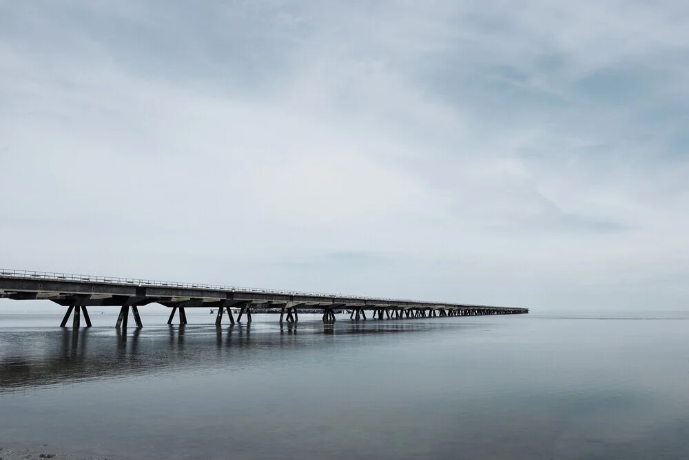 Photo art by Manuela Deigert: A calm view of a path into the unknown by the sea.